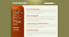 Desktop Screenshot of casinospiegel.net